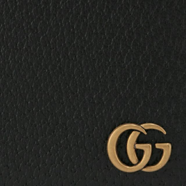 GUCCI メンズ　シンプル　ゴールドロゴ　お札とカード専用財布E ブラック グッチ(GUCCI) 名刺入れ メンズカードケース・名刺入れ | 通販
