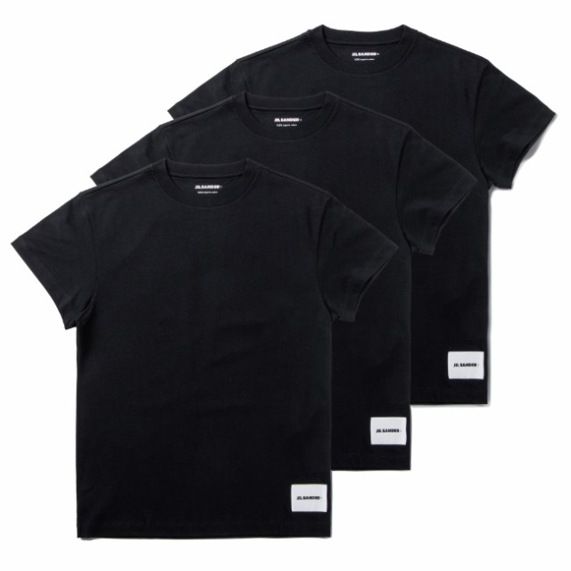 ジルサンダー/JIL SANDER シャツ メンズ T-SHIRT CN SS 3 PACK Tシャツ BLACK 2023年春夏  J47GC0001-J45048-001｜au PAY マーケット