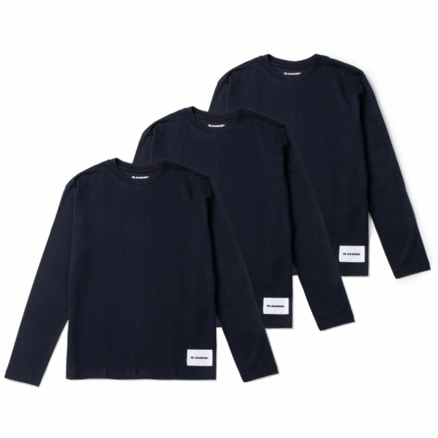 ジルサンダー/JIL SANDER シャツ メンズ T-SHIRT CN LS 3 PACK ロングT