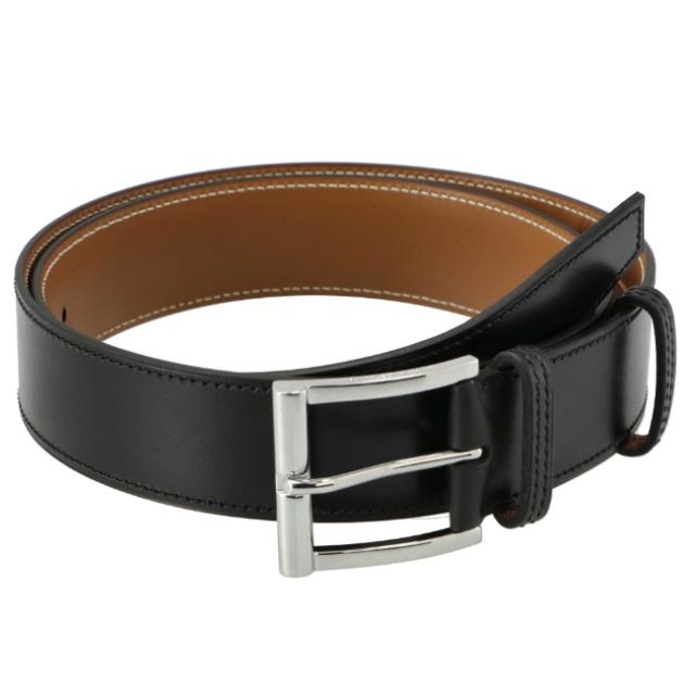 ジェイエムウエストン/J.M.WESTON ベルト メンズ DEMI-JONC BELT ドゥミジョンベルト BLACK BOXCALF レザーベルト  703510100S00-0001-0001の通販は