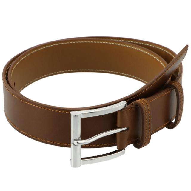 ジェイエムウエストン/J.M.WESTON ベルト メンズ DEMI-JONC BELT ドゥミジョンベルト 35mm TAN BROWN BOXCALF レザーベルト  703518200S00-0001-0003の通販は