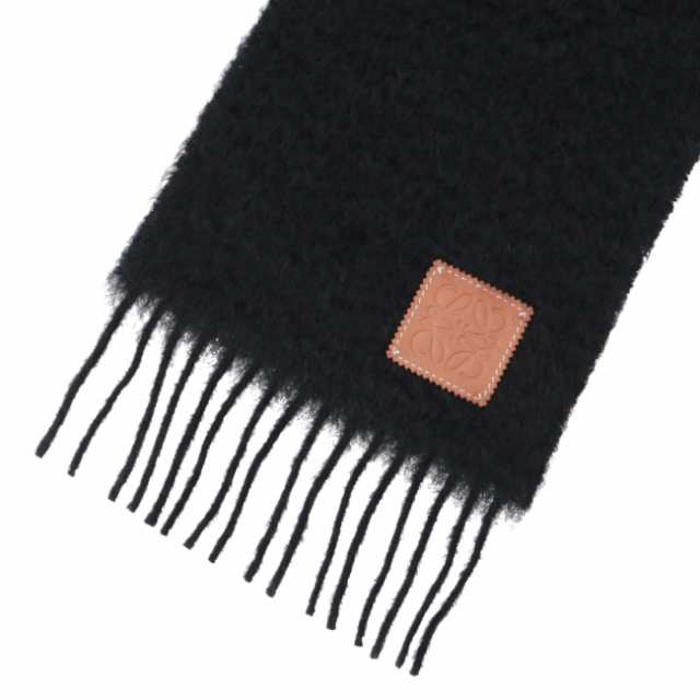 ロエベ/LOEWE ストール メンズ MOHAIR SCARF マフラー BLACK 2023年春