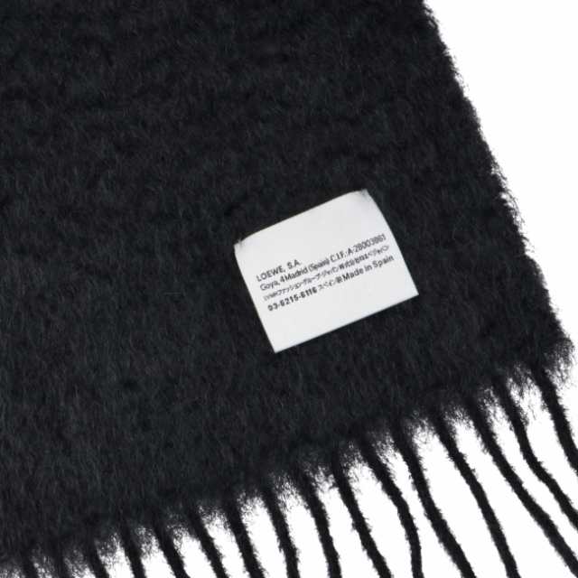 ロエベ/LOEWE ストール メンズ MOHAIR SCARF マフラー BLACK F655254X01-0061-1100｜au PAY マーケット