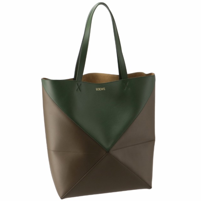 ロエベ/LOEWE バッグ メンズ PUZZLE TOTE LARGE BICOLOR トートバッグ UMBER/HUNTER GREEN B779Q18X05-0088-5885の通販は