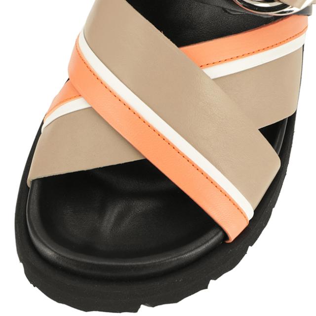 ピエールアルディ 黒のサンダル 美品】ピエールアルディ クロスライド