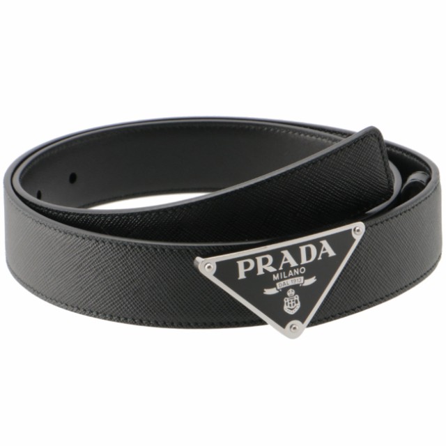 プラダ/PRADA ベルト メンズ 型押しカーフスキン レザーベルト NERO 2CM217-053-002｜au PAY マーケット