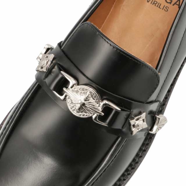 トーガ ビリリース/TOGA VIRILIS シューズ メンズ METAL LOAFER ローファー BLACK AJ826-9005｜au PAY  マーケット