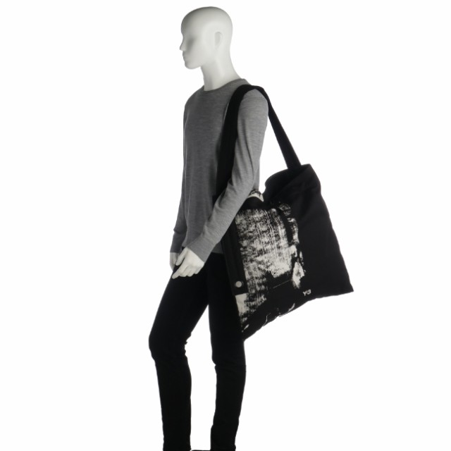 ワイスリー/Y-3 バッグ メンズ Y-3 AOP C BAG トートバッグ BLACK/TALC