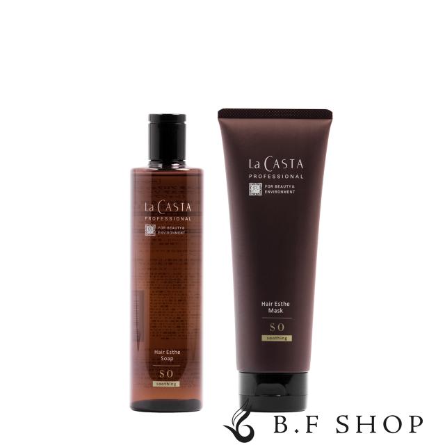 【セット品】ラ・カスタ プロフェッショナル ヘアエステ ソープ & ヘアエステ マスク SO スージング 300ml + 230g La CASTA PROFESSIONAL LSCの通販は