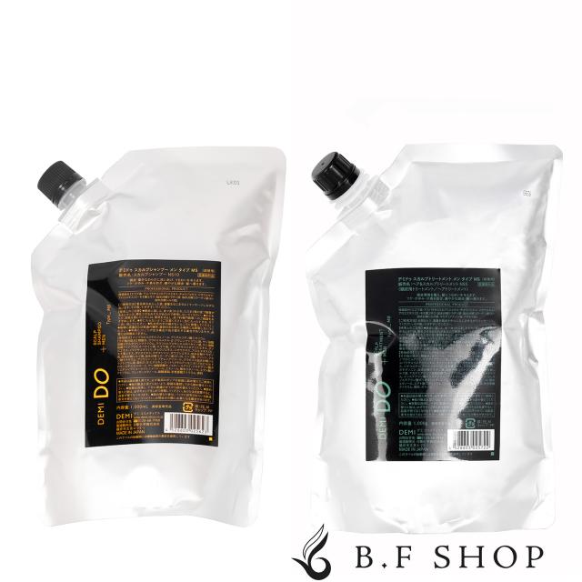 【セット品】デミ ドゥ スカルプシャンプー & トリートメント メン タイプ MS 1000ml DEMI DO デミドゥ 医薬部外品 LSCの通販は