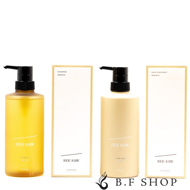 【セット品】ルベル シーソー シャンプー スムース 500ml トリートメント スムース 500ml LebeL SEE SAW LSC