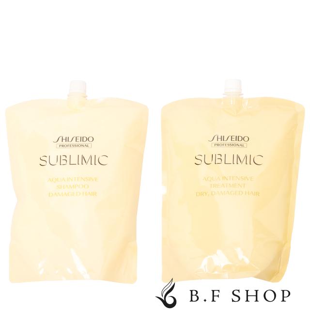 【セット品】資生堂 サブリミック アクアインテンシブ シャンプー & トリートメント D 1800ml LSC