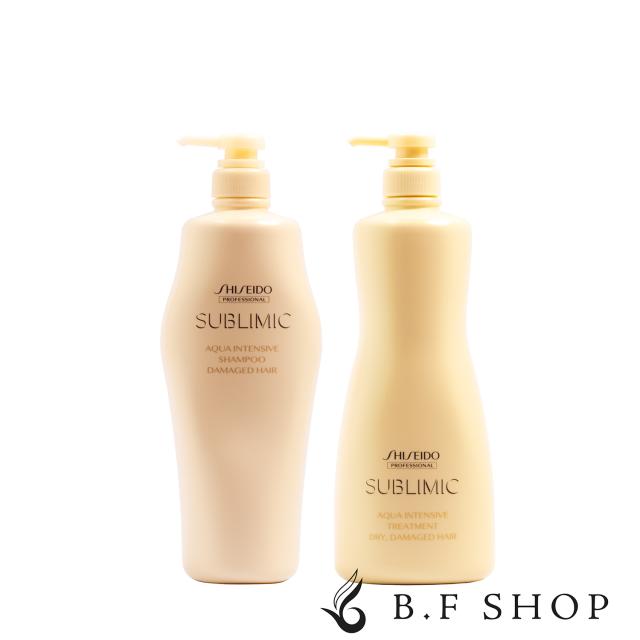 【セット品】資生堂 サブリミック アクアインテンシブ シャンプー &amp; トリートメント D 1000ml LSC