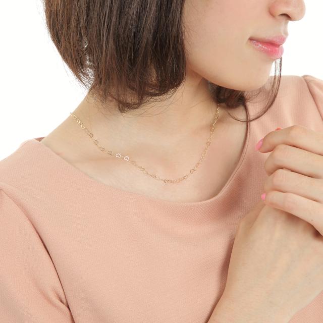 18金シンプルチェーンネックレス K18シンプルチェーンゴールド