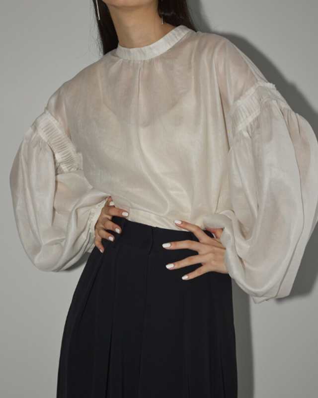 手頃な価格 Organdy Volume Blouse/オーガンジーボリュームブラウス ...