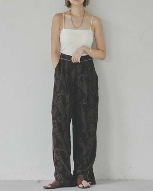 非課税 Paisley Rough Pants/ペイズリーラフパンツ/TODAYFUL/トゥデイ