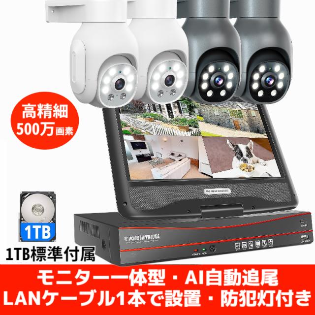 ANRAN防犯カメラPoE型レコーダーセットHDD内蔵1TB ANRAN防犯カメラPoE型レコーダーセットHDD内蔵1TB 防犯カメラ 屋外