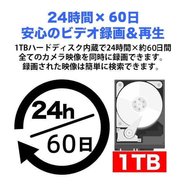 防犯カメラ 屋外 セット 家庭用 ワイヤレス wifi モニター付き カメラ2台 10.1インチ 無線 赤外線LEDカメラ スマホ遠隔監視 10チャンネルまで増設可_10