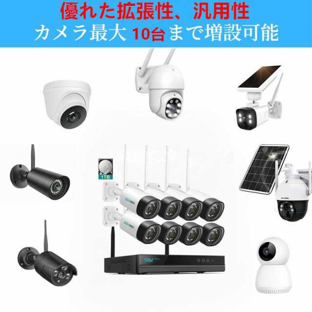 10台セット屋外防犯カメラWIFI強化アンテナ IP66防水