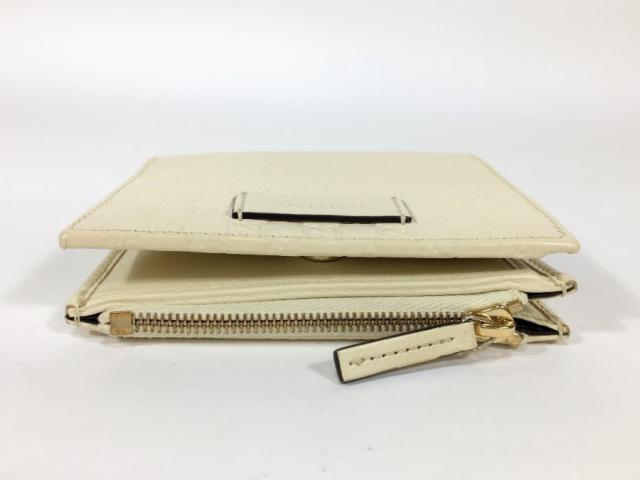 グッチ 財布 二つ折り GG マイクロ シマ コンパクトウォレット