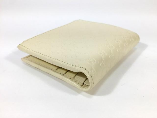 グッチ 財布 二つ折り GG マイクロ シマ コンパクトウォレット