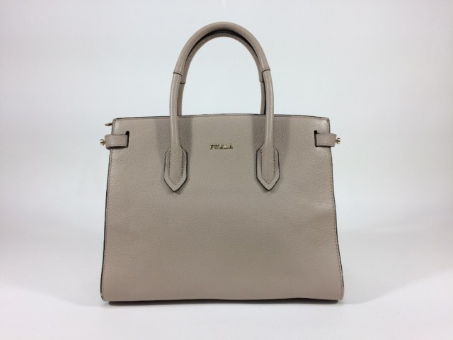 フルラ ハンドバッグ 2way ショルダーバッグ レザー ピンクベージュ 【極美品 使用わずか】 返品保証の通販は