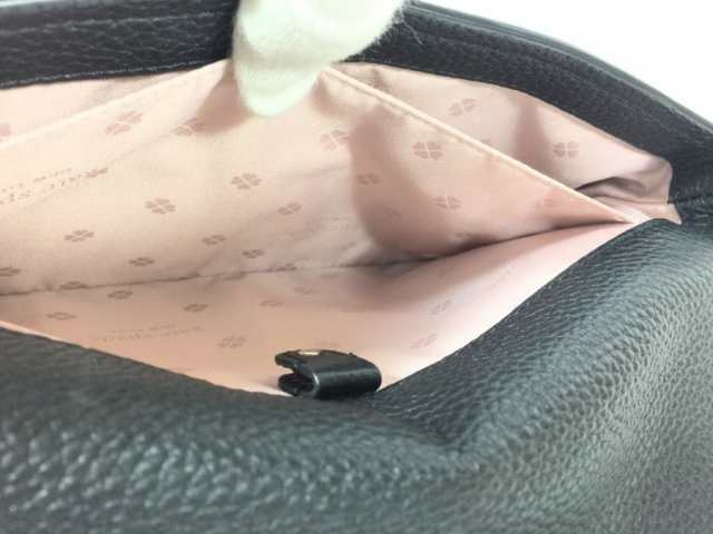 ケイトスペード ショルダーバッグ レザー ブラック 【極美品 使用 