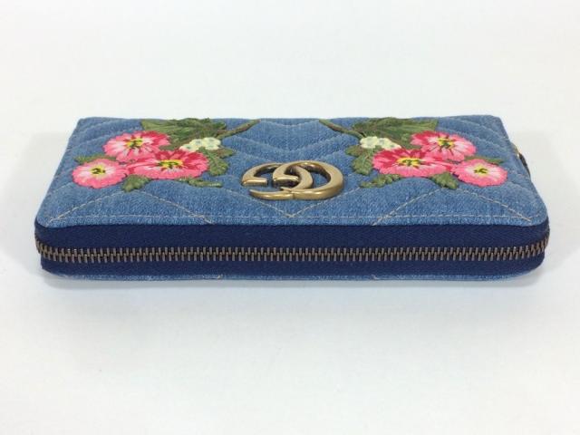 GUCCI デニム 花柄刺繍 長財布 日本限定 GUCCI デニム 花柄刺繍 長財布 日本限定