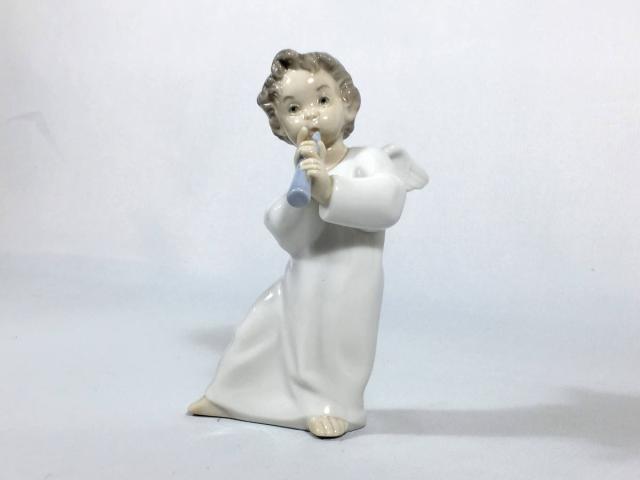 リヤドロ】笛を吹く天使 ライトスタンド リヤドロ フィギュリン 可愛い