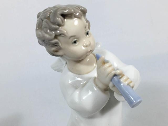 美品 LLADRO／リアドロ フィギュリン／笛を吹く天使 可愛い 【公式通販】
