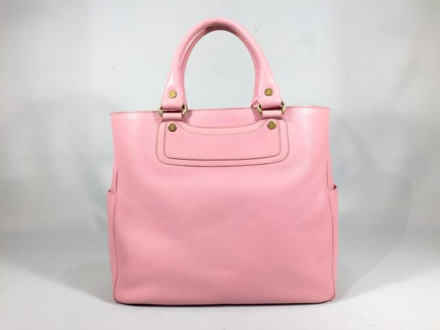 セリーヌ トートバッグ レザー ピンク ラージ トート ハンドバッグ 【極美品】 返品保証の通販は