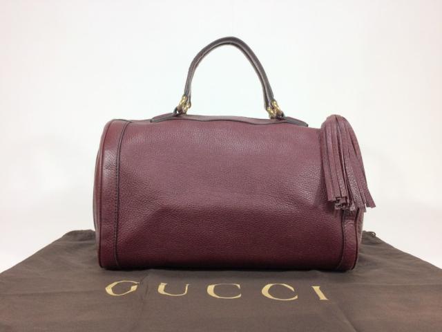 グッチ ミニボストン ボストンバッグ 282302 ソーホー セラリウス レザー ファスナープル フリンジ 【人気 美品】 返品保証の通販は 43,032円