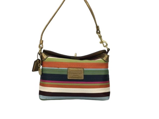 コーチ ミニポーチ カラフル ファブリック 【人気 美品】 返品保証の通販は 8,065円