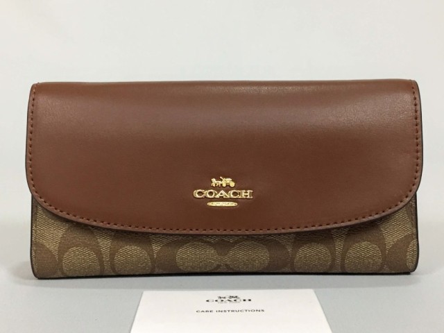 COACH 財布 シグネチャー ブラウン系-