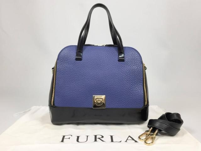 フルラ ハンドバッグ 2way ショルダーバッグ レザー バイカラー フルラ ハンドバッグ 2way ショルダーバッグ レザー バイカラー