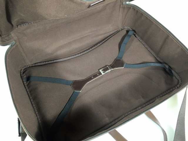 フェラガモ スーツケース レザー ホワイト×ブラウン 旅行鞄 【極美品 使用わずか】 返品保証の通販は