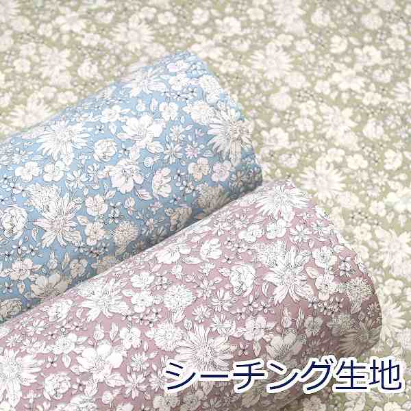 10cm単位価格】 くすみカラー モノトーンフラワー 花柄 シーチング 綿