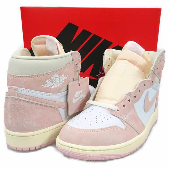 NIKE ナイキ FD2596-600 WMNS AIR JORDAN 1 RETRO HI OG エアジョーダン シューズ ピンク×ホワイト  WMNS サイズUS11=28cm 正規品 / 3073｜au PAY マーケット