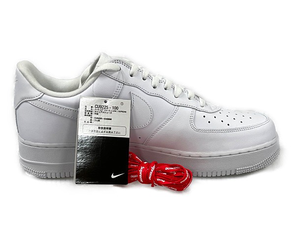 NIKE ナイキ×SUPREME シュプリーム 品番 CU9225100 AIR FORCE １ LOW SP エアフォース シューズ ホワイト サイズUS12=30cm 正規品 / 30743