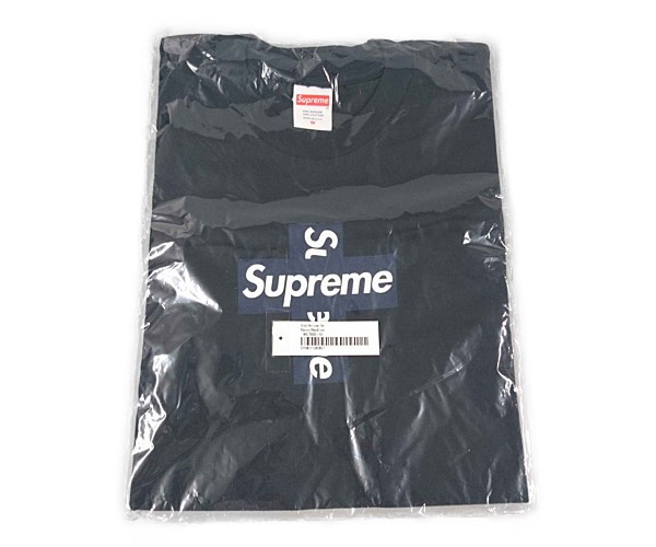 SUPREME シュプリーム 20AW Cross Box Logo Tee クロス BOXロゴ Tシャツ 半袖 ネイビー サイズM 正規品 /  28544｜au PAY マーケット