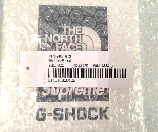 SUPREME シュプリーム ×THE NORTH FACE ノースフェイス 22AW TNF/G-SHOCK Watch 腕時計 ホワイト 正規品 / 29678