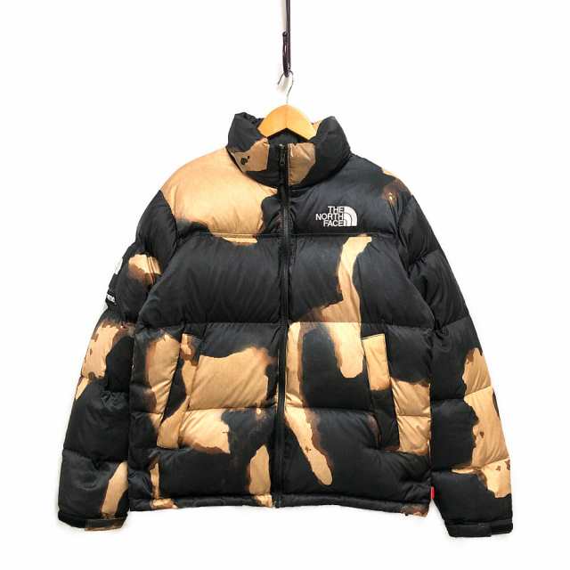 SUPREME シュプリーム 21AW 品番 ND52100I TNF Bleached Nuptse Jacket ヌプシ ダウンジャケット 黒 サイズ M 正規品 / 33002