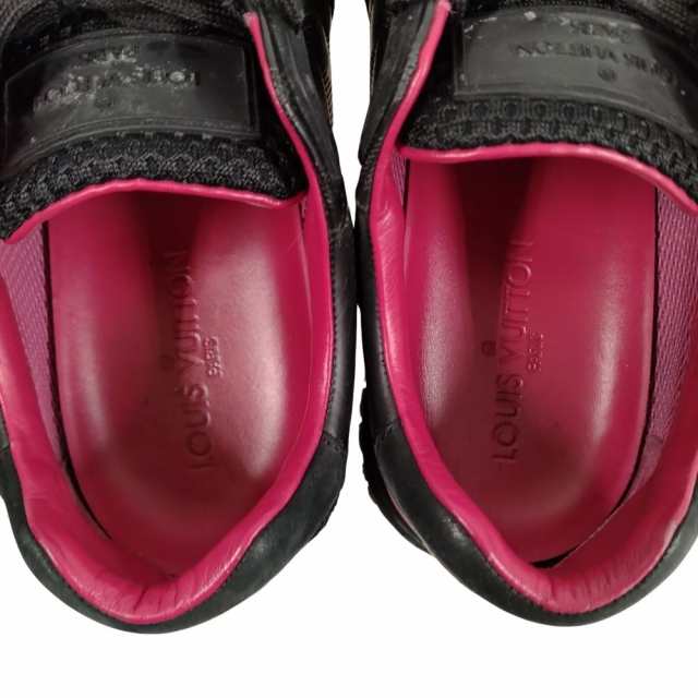 LOUIS VUITTON ルイ・ヴィトン スニーカー 黒×ピンク サイズ7.5