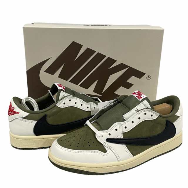 NIKE ナイキ × Travis Scott 品番 DM7866-200 AIR JORDAN 1 LOW OG SP Reverse Olive エア ジョーダン スニーカー 正規品 / 35475