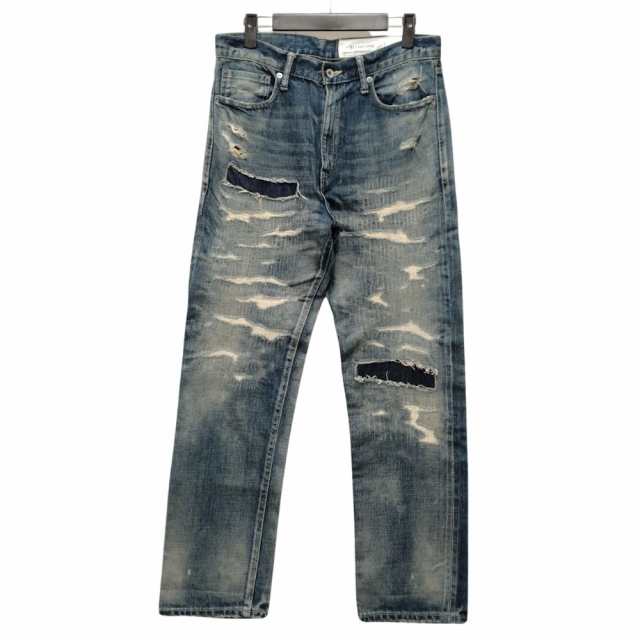 NEIGHBORHOOD ネイバーフッド 21SS SCRATCH SAVAGE DPMID/C-PT サベージ ディープミッド 加工 デニムパンツ インディゴ S 正規品 / 35465