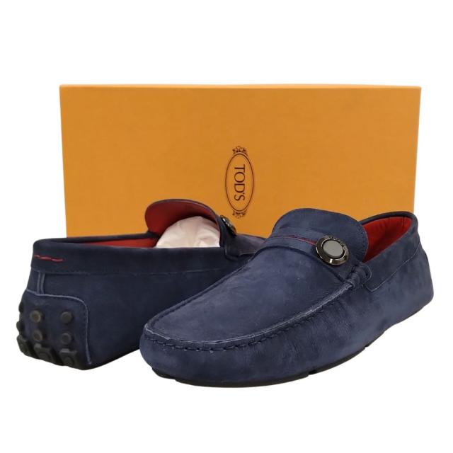 TOD’S トッズ XRMOXB0X200IJD01Q5 シューズ ローファー ネイビー サイズ10 正規品 / 35858