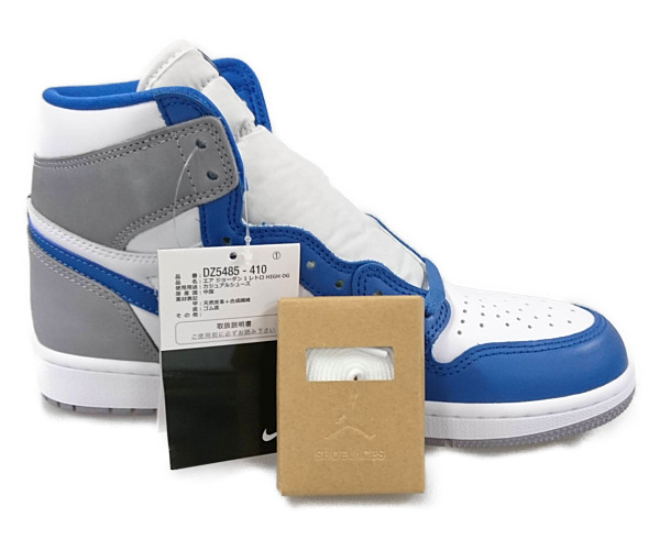 NIKE DZ5485-410 AIR JORDAN 1 RETRO HIGH OG TRUE BLUE エアジョーダン シューズ 白×青 サイズUS8.5＝26.5cm 正規品 / 30146