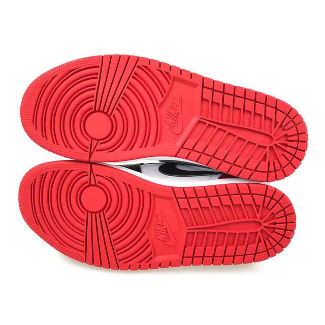 NIKE ナイキ CZ0790-106 AIR JORDAN 1 RETRO LOW OG BLACK TOE エアジョーダン つま黒 シューズ 白×黒×赤 US8.5＝26.5cm 正規品 / 31599