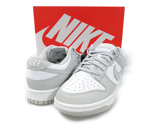 NIKE ナイキ 品番 DD1391-103 NIKE DUNK LOW RETRO Grey Fog ダンク シューズ 白×グレー系 サイズUS9.5=27.5cm 正規品 / 30110