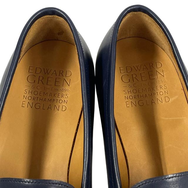 EDWARD GREEN エドワードグリーン DUKE /137E デューク ローファー シューズ ネイビー サイズUK8=26.5cm 正規品 / 35258 ローファー